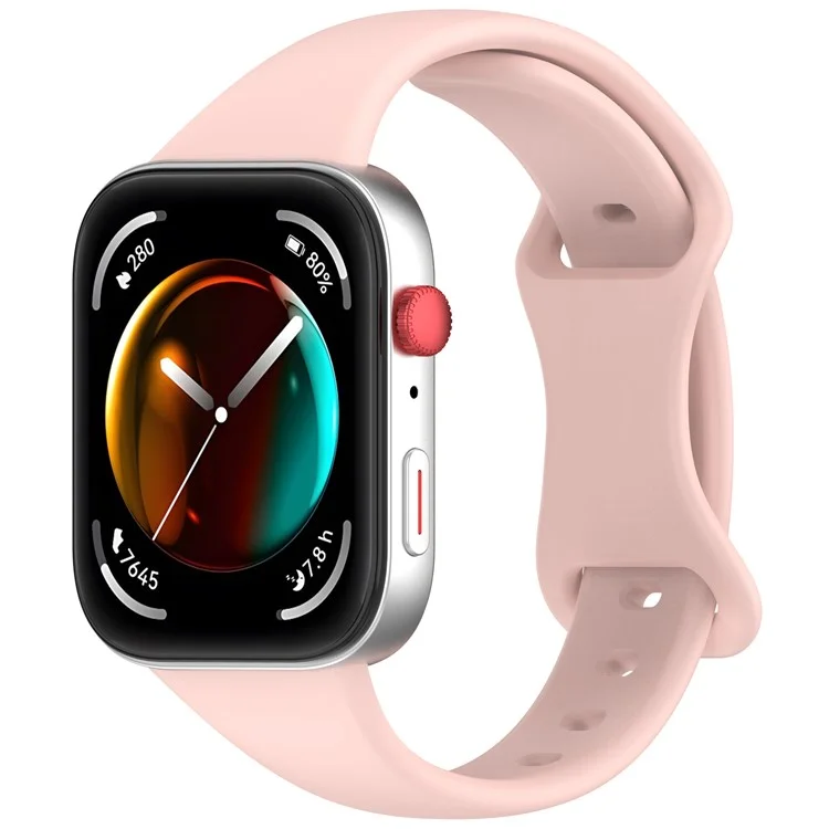 Replacement Strap for Huawei Watch Fit 4 / 3 Silicone Watch Band - Light Pink