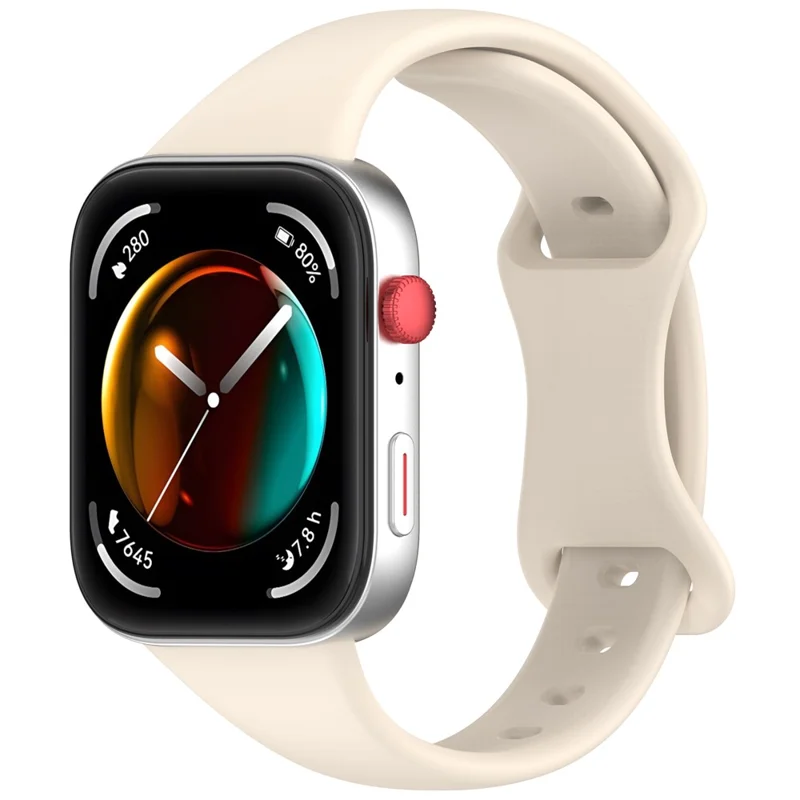 Replacement Strap for Huawei Watch Fit 4 / 3 Silicone Watch Band - Apricot