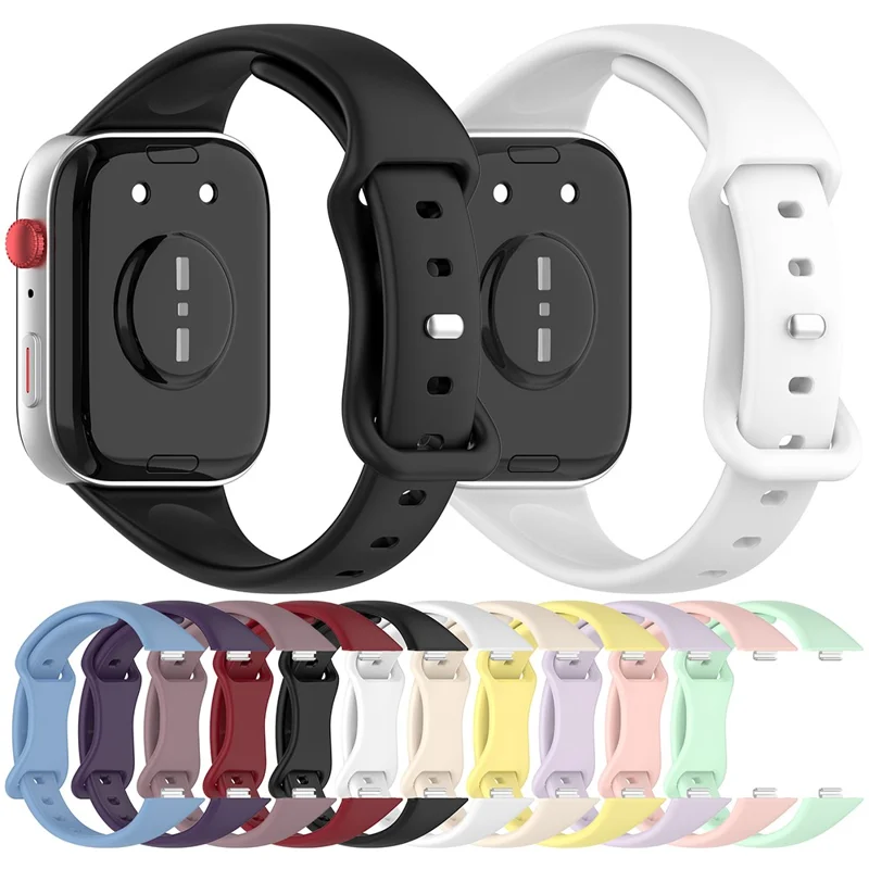 Replacement Strap for Huawei Watch Fit 4 / 3 Silicone Watch Band - Apricot