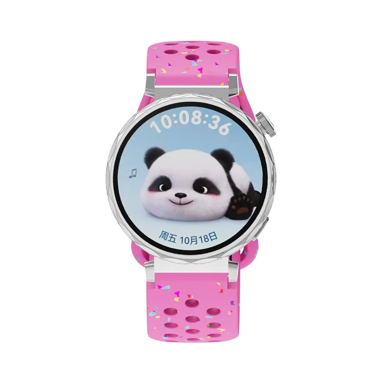 Cinturino di ricambio da 18 mm per Huawei Watch GT 5 41mm / GT 4 41mm, design a pois colorati, in silicone con più fori - Rosa