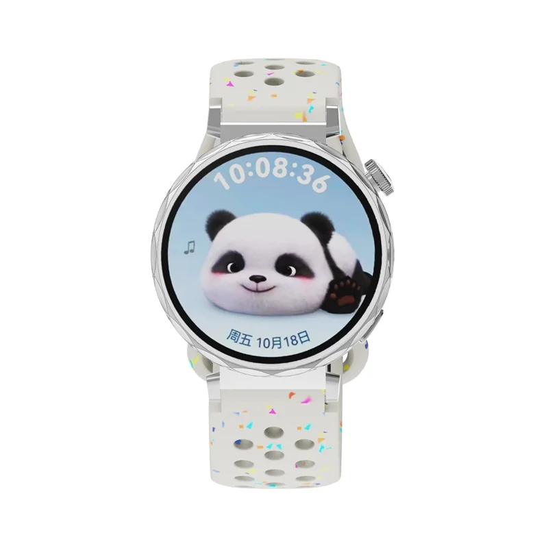 18mm Replacement Strap for Huawei Watch GT 5 41mm / GT 4 41mm Color Dot Silicone Watch Band Multi Hole Design - Starlight