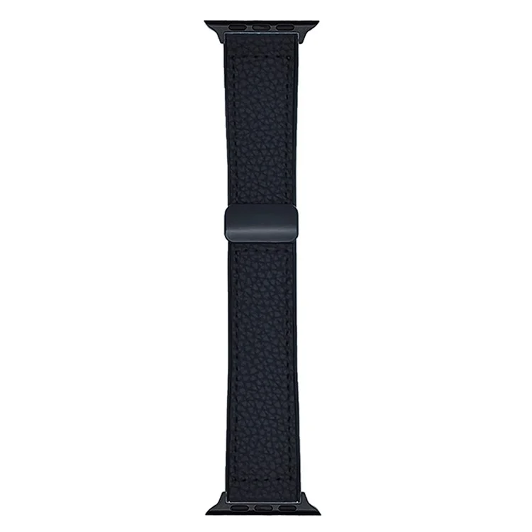 Correa de Reloj para Apple Watch Series 10 Ultra 9 8 7 SE 6 5 4 3 2 1 46mm 49mm 45mm 44mm 42mm Hebilla Magnética Correa de Silicona - Negro