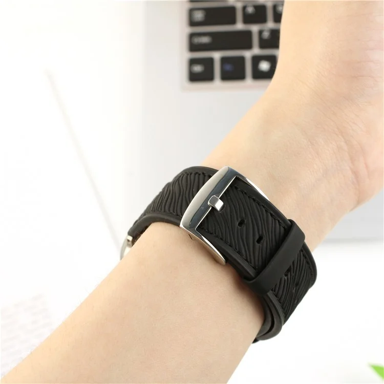 Watch Band For For Apple Watch Series 10 Ultra 9 8 7 SE 6 5 4 3 2 1 46mm 49mm 45mm 44mm 42mm Dragon Scale Texture Leather Strap - Dark Brown