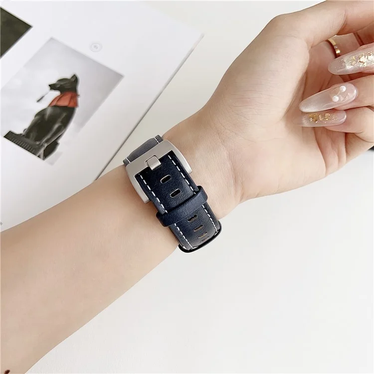 Genuine Leather Watchband For Apple Watch Series 10 9 8 7 SE 6 5 4 3 2 1 42mm 41mm 40mm 38mm Wrist Strap Replacement - Light Brown
