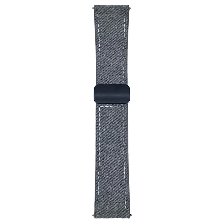 22mm Universal Uhrenarmband Für Huawei Watch GT 5 46mm Magnetverschluss Leder Nylon Armband - Kaffee