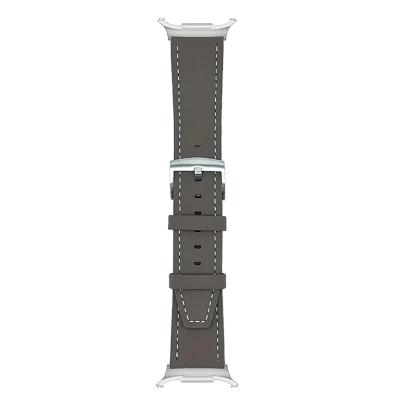 Correa de cuero para Samsung Galaxy Watch Ultra 47mm, banda ajustable de repuesto - Marrón tierra
