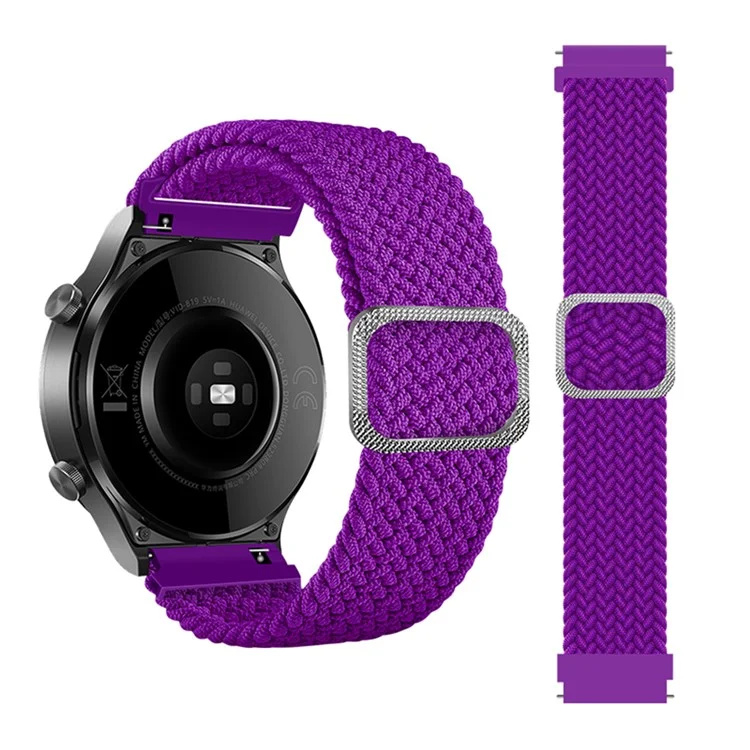 20 mm Geflochtenes Seilverstellbares Watchband -austausch Für Samsung Galaxy Watch Active/Active2 40 Mm/uhr 42 mm - Pitaya