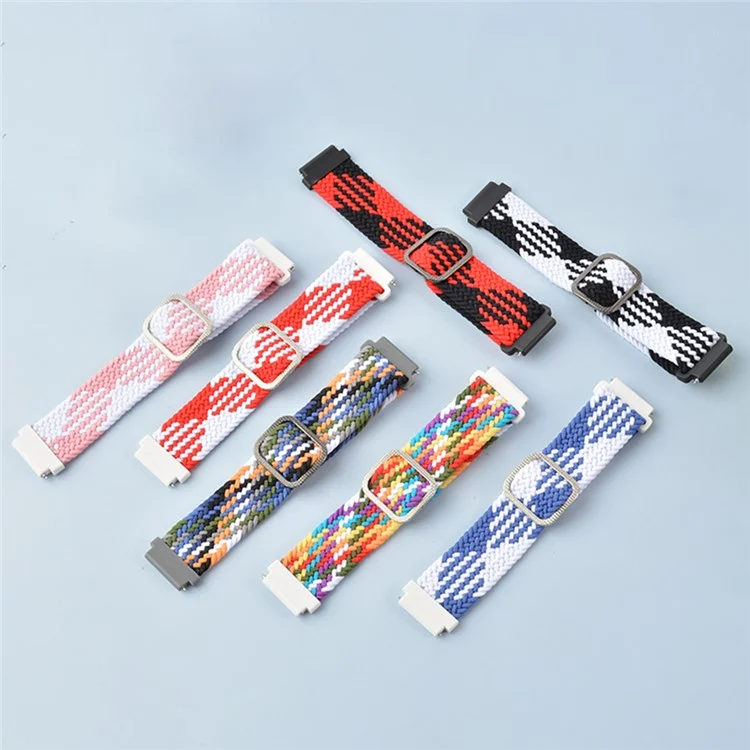 20 mm Geflochtenes Seilverstellbares Watchband -austausch Für Samsung Galaxy Watch Active/Active2 40 Mm/uhr 42 mm - Pitaya