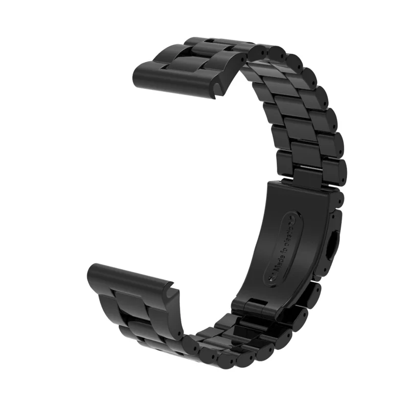 QuickFit 22mm Watch Band For Garmin Fenix 7 Pro  /  7  /  6 Pro  /  6 Plastic Three-Bead Wrist Strap - Black