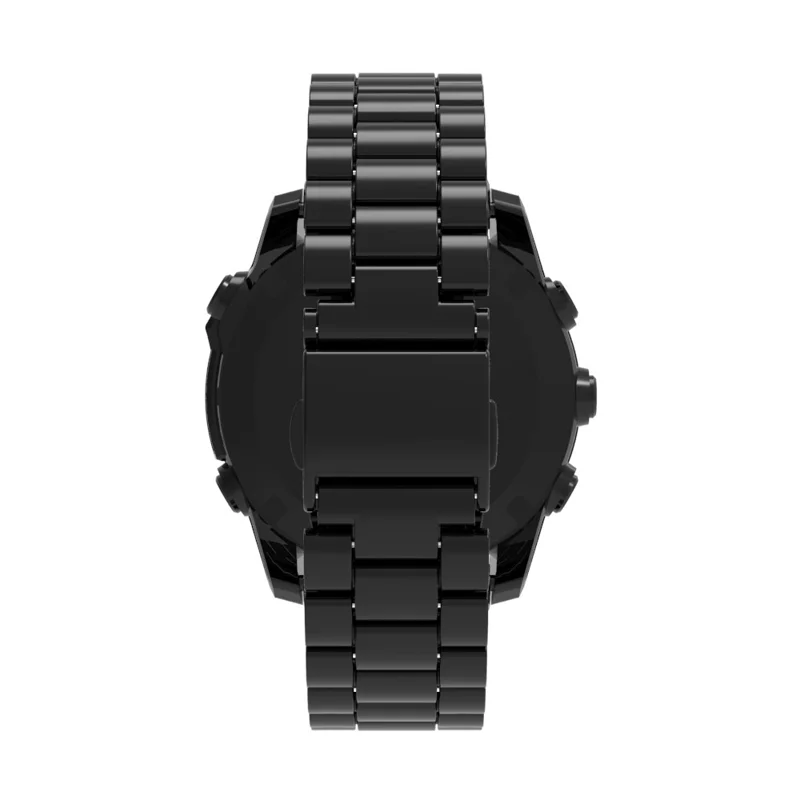 QuickFit 22mm Watch Band For Garmin Fenix 7 Pro  /  7  /  6 Pro  /  6 Plastic Three-Bead Wrist Strap - Black