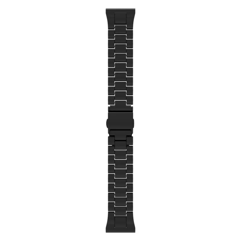 QuickFit 22mm Watch Band For Garmin Fenix 7 Pro  /  7  /  6 Pro  /  6 Plastic Three-Bead Wrist Strap - Black