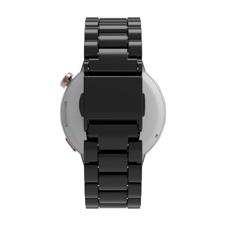 Pour Huawei Watch GT 5 41mm Bracelet de Montre 18mm Bracelet de Poignet en Plastique à Trois Perles - Noir