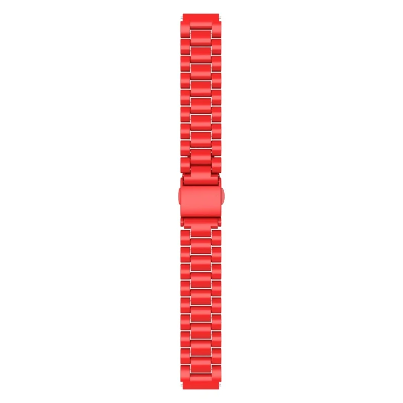 For Huawei Watch GT 5 46mm Watch Band 22mm Plastic Three-Bead Wrist Strap - Red