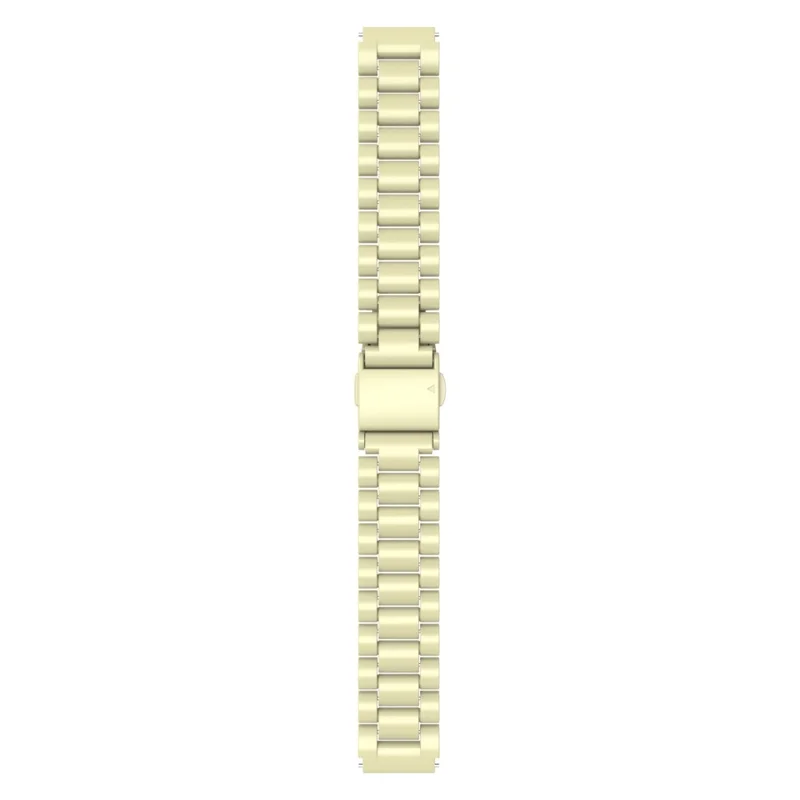 For Huawei Watch GT 5 46mm Watch Band 22mm Plastic Three-Bead Wrist Strap - Apricot