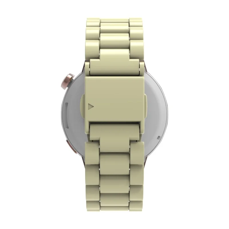 For Huawei Watch GT 5 46mm Watch Band 22mm Plastic Three-Bead Wrist Strap - Apricot