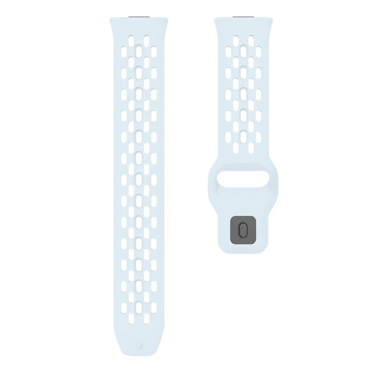 For Huawei Watch Fit 4  /  Fit 3 Watch Band Holes Design Silicone Wrist Strap - Baby Blue