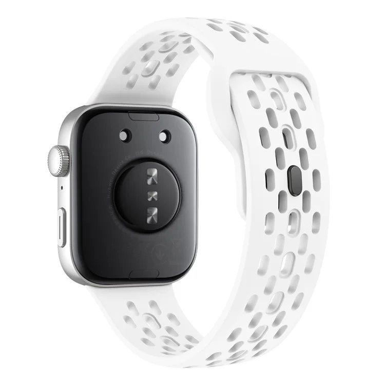 Correa de silicona para Huawei Watch Fit 4 / Fit 3 con diseño de orificios - Blanco