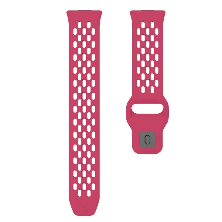 For Huawei Watch Fit 4  /  Fit 3 Watch Band Holes Design Silicone Wrist Strap - Red