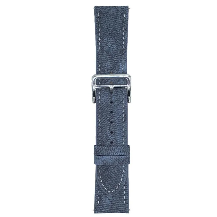 Für Huawei Watch GT 5 41mm Bänder Universal 18mm Verstellbares Lederarmband Handgelenkband - Indigo