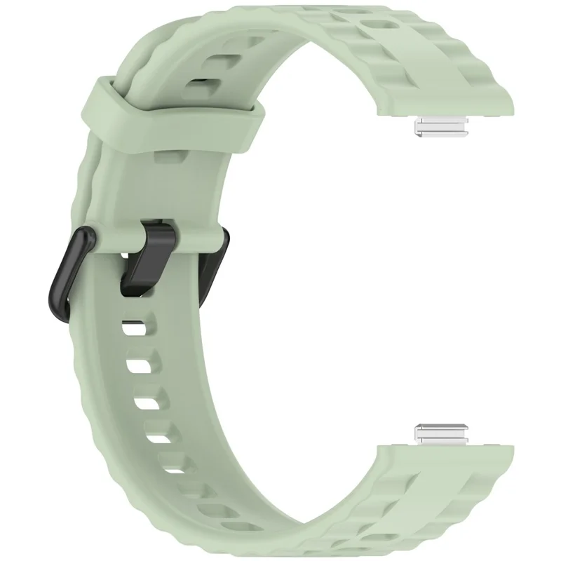 Cinturino in silicone con fibbia nera per Huawei Watch Fit 4 Pro / 4 / 3 Cinturino per orologio traspirante - Verde