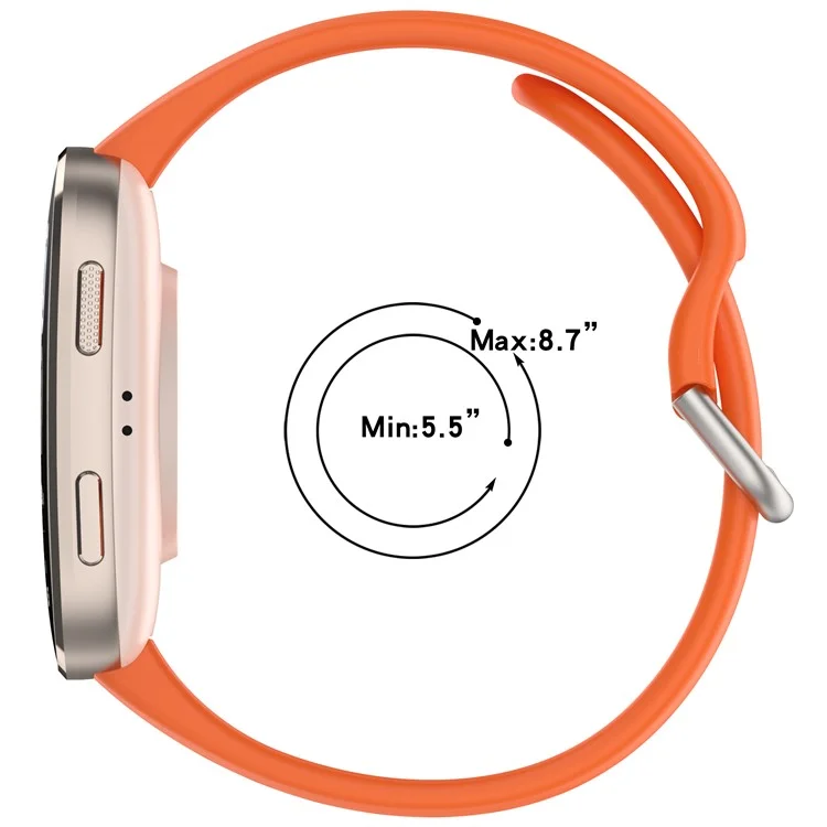 Für Huami Amazfit Bip 6 (A2435) Silikonarmband mit Mehrlochmuster Smartwatch-Armband - Orange
