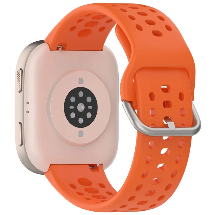 Für Huami Amazfit Bip 6 (A2435) Silikonarmband mit Mehrlochmuster Smartwatch-Armband - Orange