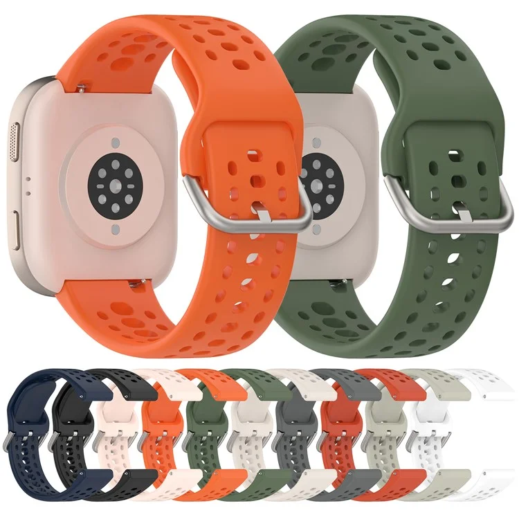 Für Huami Amazfit Bip 6 (A2435) Silikonarmband mit Mehrlochmuster Smartwatch-Armband - Orange