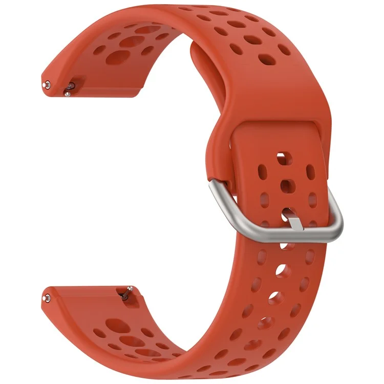 For Huami Amazfit Bip 6 (A2435) Silicone Strap Multi Hole Design Smart Watch Band - Red