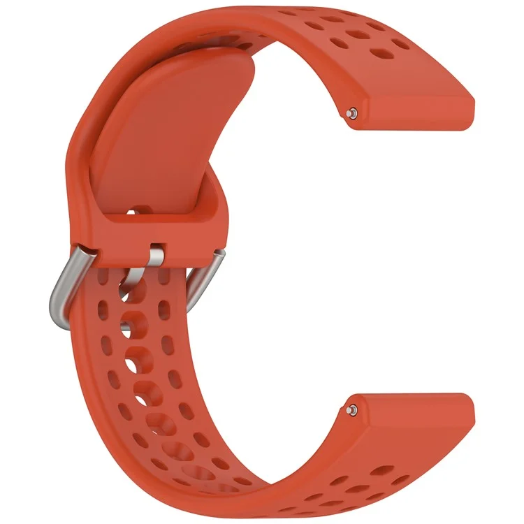 For Huami Amazfit Bip 6 (A2435) Silicone Strap Multi Hole Design Smart Watch Band - Red
