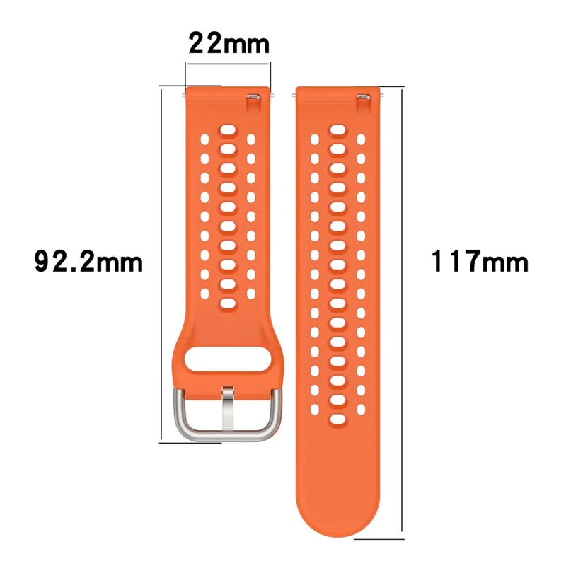 For Huami Amazfit Bip 6 (A2435) Silicone Strap Multi Hole Design Smart Watch Band - Starlight