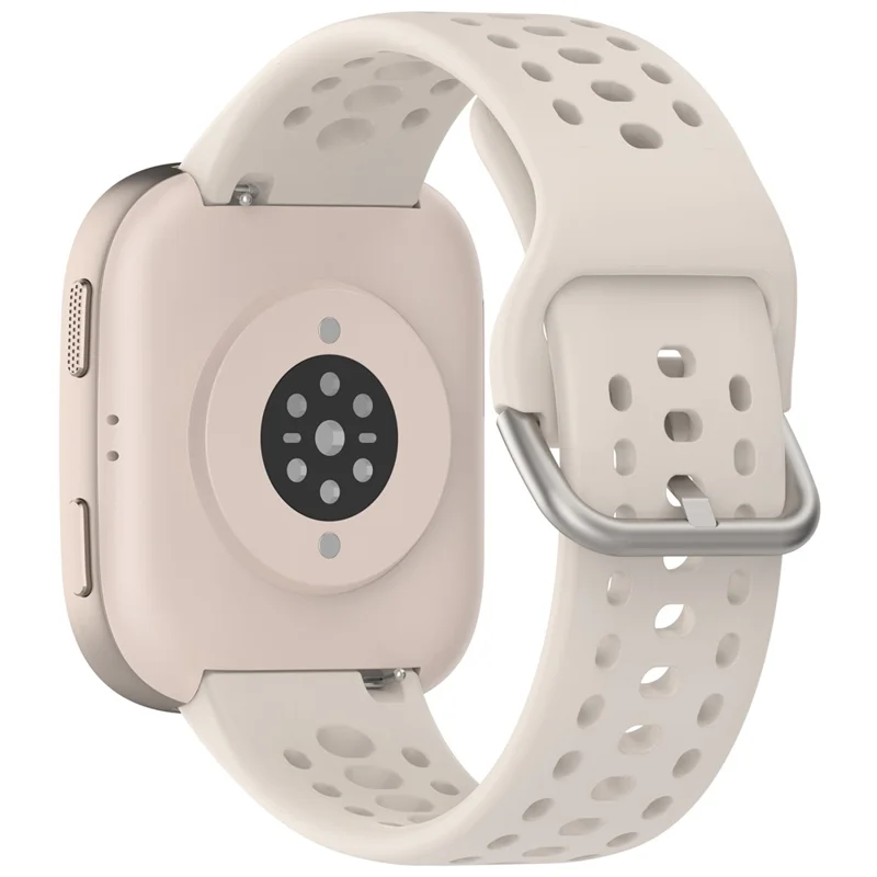 For Huami Amazfit Bip 6 (A2435) Silicone Strap Multi Hole Design Smart Watch Band - Starlight