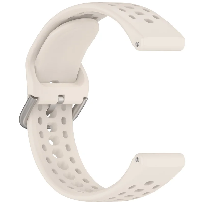 For Huami Amazfit Bip 6 (A2435) Silicone Strap Multi Hole Design Smart Watch Band - Starlight