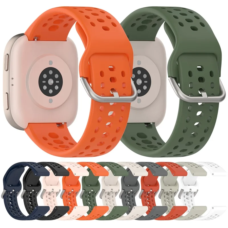 For Huami Amazfit Bip 6 (A2435) Silicone Strap Multi Hole Design Smart Watch Band - Starlight
