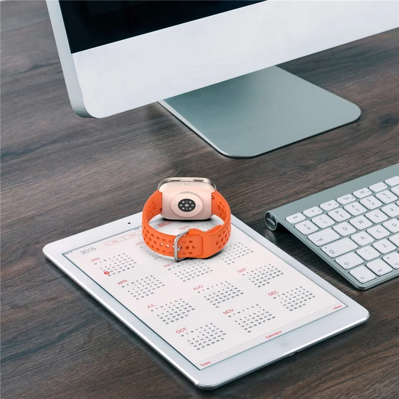 For Huami Amazfit Bip 6 (A2435) Silicone Strap Multi Hole Design Smart Watch Band - Starlight