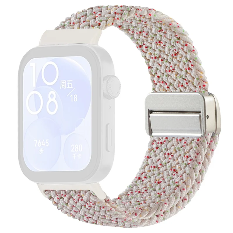 Correa de Repuesto para Huawei Watch Fit 4 Pro / 4 / 3 Correa de Reloj Trenzada de Nailon con Hebilla Magnética (Articulación de Metal) - Multicolor Estelar