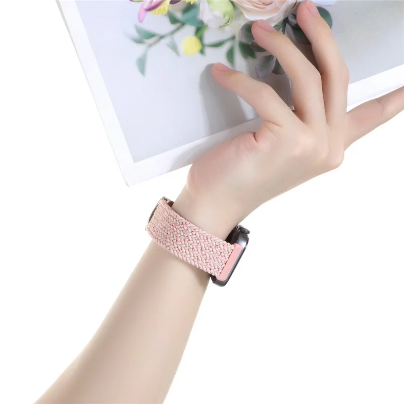 Bracelet de remplacement pour Huawei Watch Fit 4 Pro / 4 / 3 Bracelet de montre en nylon tressé avec boucle magnétique (Joint métallique) - Violet