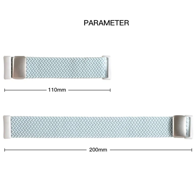 Bracelet de remplacement pour Huawei Watch Fit 4 Pro / 4 / 3 Bracelet de montre en nylon tressé avec boucle magnétique (Joint métallique) - Violet