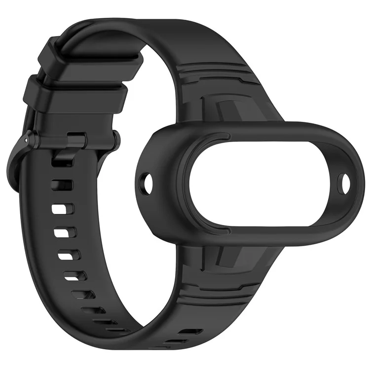 Wristband Protective Case for Insta360 GO 3 / 3S / 2 Silicone Integrated Watch Strap Camera Frame - Black