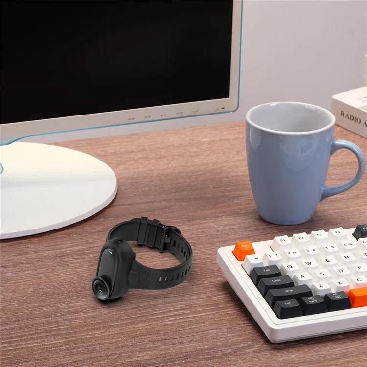 Wristband Protective Case for Insta360 GO 3 / 3S / 2 Silicone Integrated Watch Strap Camera Frame - Black