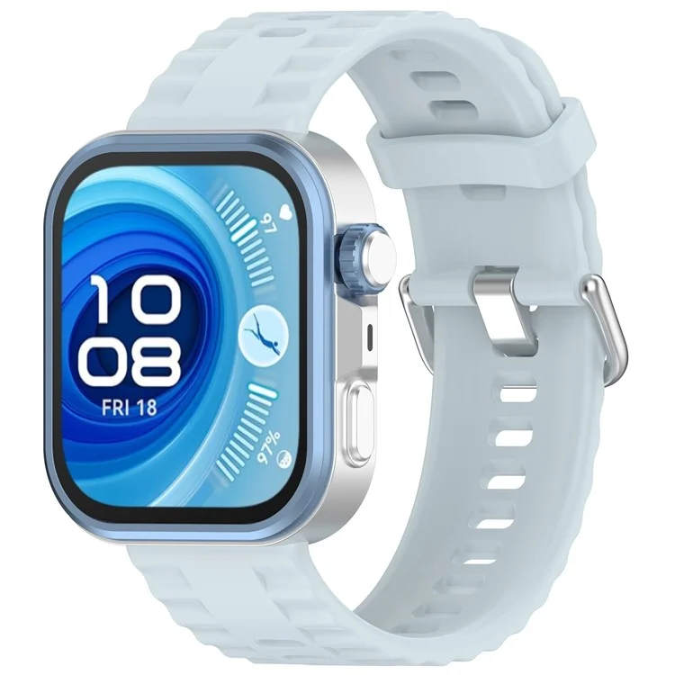 Watch Band for Huawei Watch Fit 4 / Fit 4 Pro / Fit 3 Silicone Sports Replacement Strap - Baby Blue