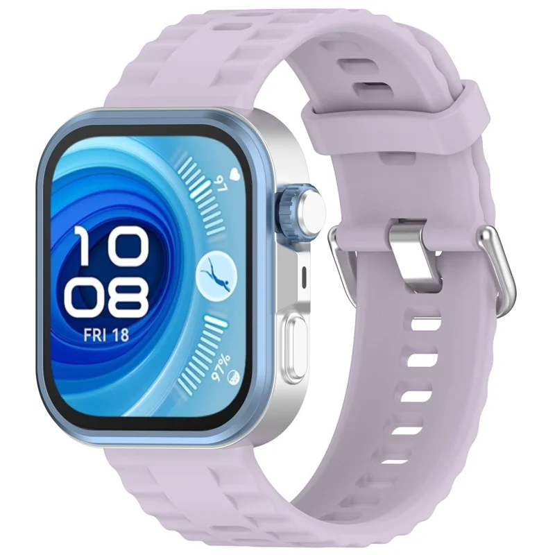 Watch Band for Huawei Watch Fit 4 / Fit 4 Pro / Fit 3 Silicone Sports Replacement Strap - Light Purple