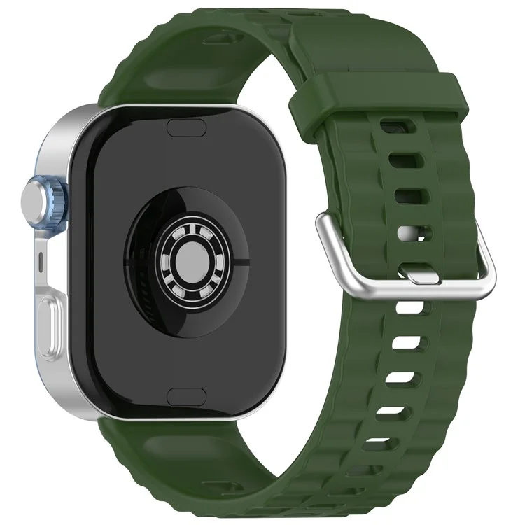 Watch Band for Huawei Watch Fit 4 / Fit 4 Pro / Fit 3 Silicone Sports Replacement Strap - Army Green