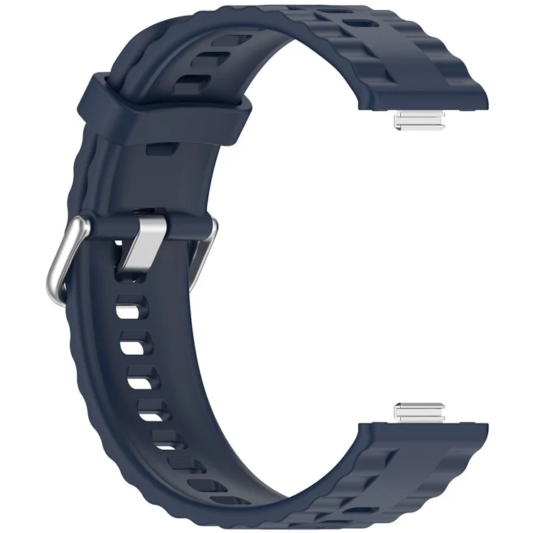 Watch Band for Huawei Watch Fit 4 / Fit 4 Pro / Fit 3 Silicone Sports Replacement Strap - Midnight Blue