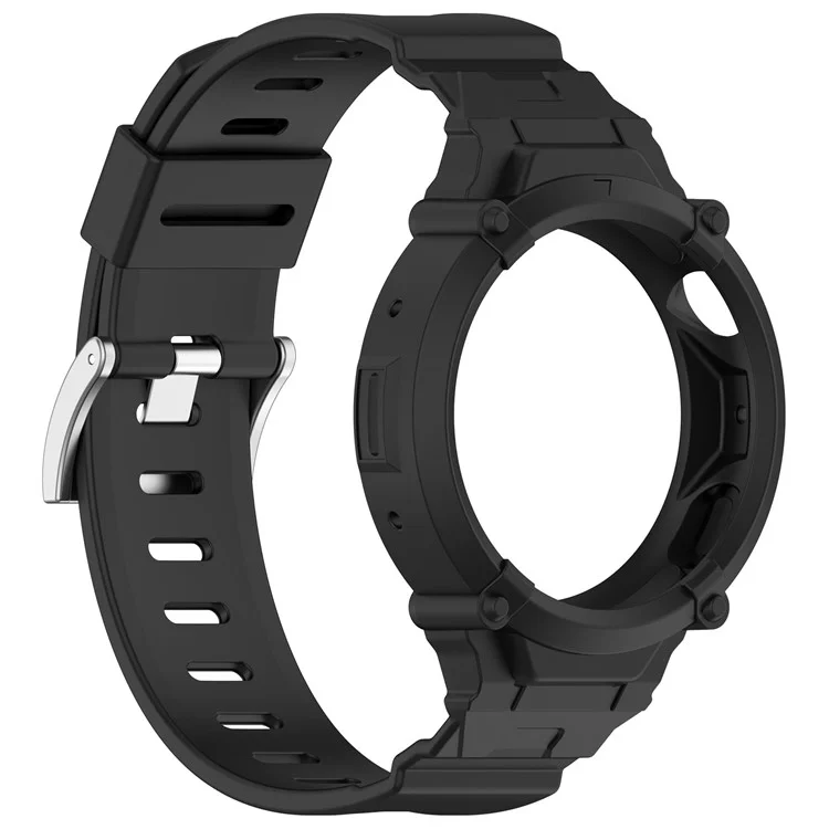 Pulseira de Silicone com Caixa Integrada para Smartwatch vivo Watch 5 / Watch 3 - Preto