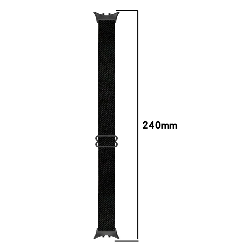 Per vivo Watch 5 Cinturino Intrecciato in Nylon Elastico con Chiusura Scorrevole - Nero