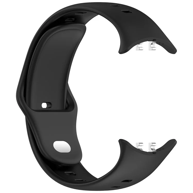 For vivo Watch 5 Sports Silicone Watch Band Solid Color Replacement Wrist Strap - Black