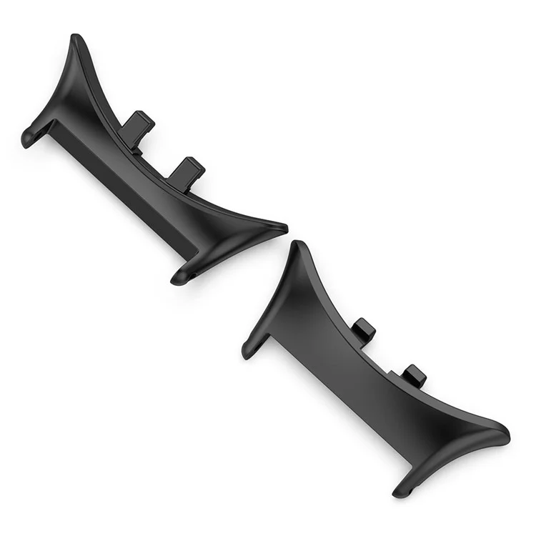 1 Pair for vivo Watch 5 Watchband Connector Replacement Strap Metal Adapters - Black