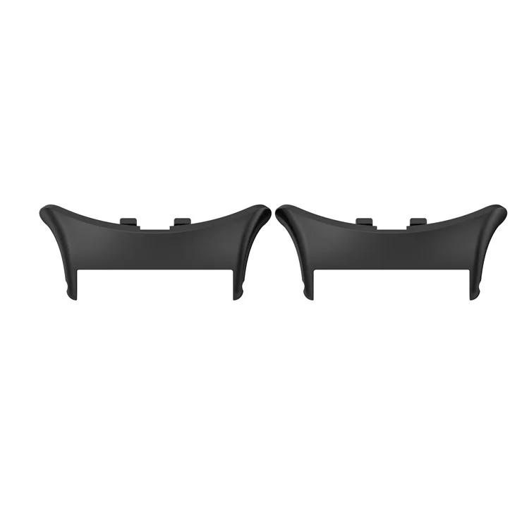 1 Pair for vivo Watch 5 Watchband Connector Replacement Strap Metal Adapters - Black