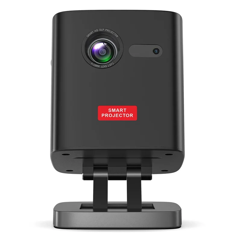 C1000 Upgraded DLP Mini Projector Home Outdoor Portable HD Projection Device (CE Certified) - Black / US Plug