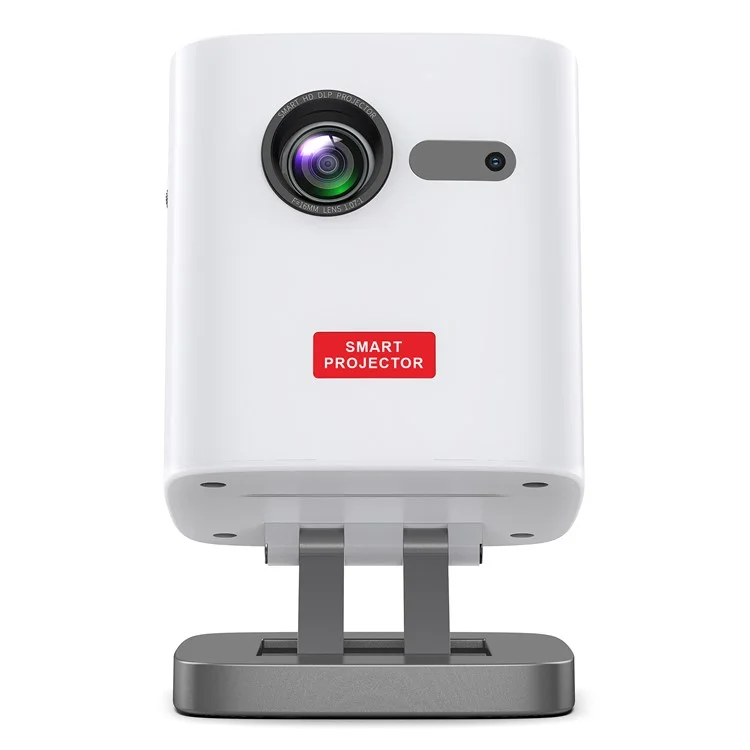 Proyector DLP Mini C1000 Mejorado para Casa y Exterior, Dispositivo de Proyección HD Portátil (Certificación CE) - Blanco / Enchufe US